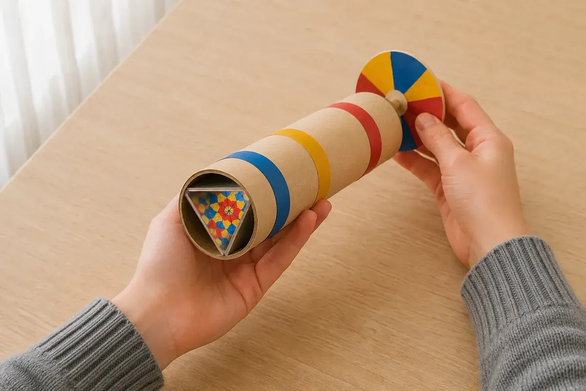 Fabriquer un kaléidoscope sans miroir ni verre