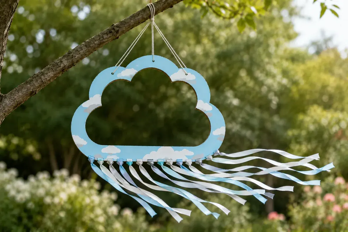 Manche à air nuage et rubans météo