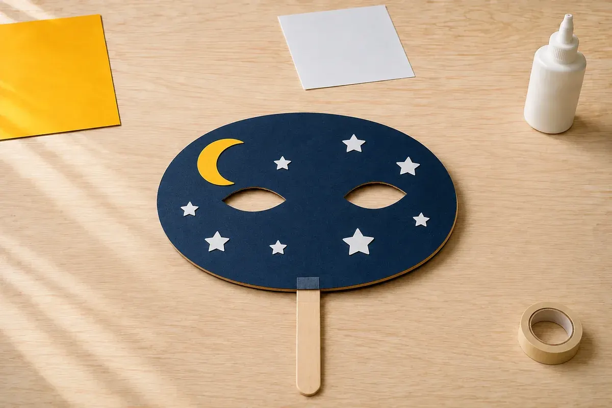 Masque de Carnaval réversible jour et nuit