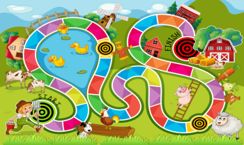 Jeu de l'oie géant - activité ludique et éducative