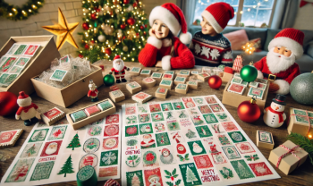 Timbres de Noël à Imprimer Gratuitement pour les Enfants - 60 Modèles
