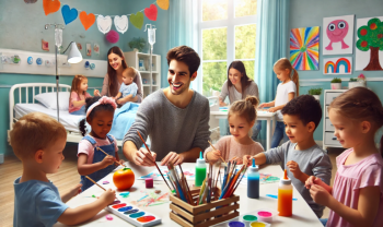 Animation hospitalière : ateliers simples pour enfants