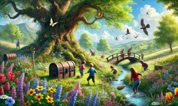 Chasse aux trésors printanière : Scénario et énigmes nature