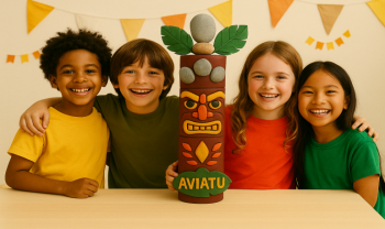 Totem Koh-Lanta : fabriquer un trophée collectif avec les enfants