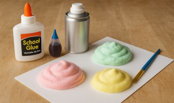 Peinture mousse gonflante : la recette maison facile pour enfants