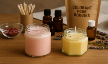Créer une bougie maison : parfums naturels et couleurs au choix
