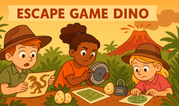 Escape game dinosaures à imprimer (8–10 ans) : l’aventure paléontologique