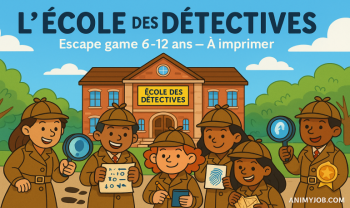 Escape game PDF  à imprimer  : L’École des Détectives