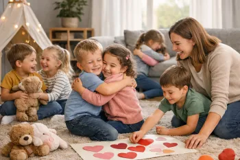 Des jeux câlins pour fêter la Journée du câlin en famille