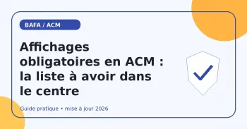 Affichages obligatoires en ACM : la liste à avoir dans le centre