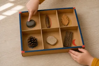Créer une boîte de tri pour les trésors de forêt