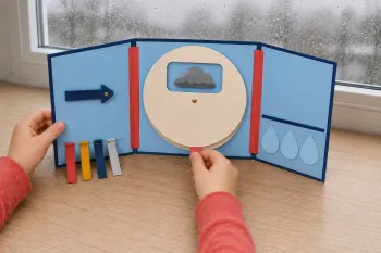 Tableau météo scientifique : observer vent, nuages et pluie
