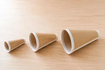 Mégaphone acoustique en carton : tester trois formes