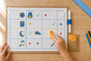 Fabriquer un planning de rentrée effaçable sans plastifieuse