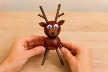 Bricolage marrons : 25 animaux et personnages