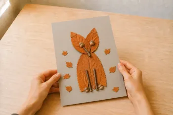Animaux d'automne en éléments naturels : 20 modèles
