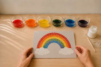 Mosaïque en coquilles d'œufs : 20 créations colorées