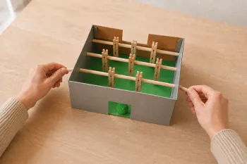 Baby-foot en carton : fabriquer un jeu de table