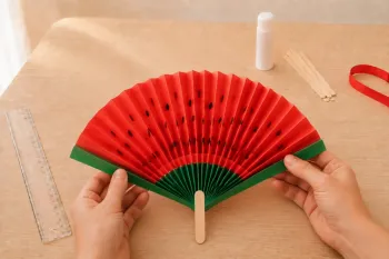 Éventail en papier : 10 modèles faciles pour l'été