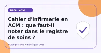 Cahier d'infirmerie en ACM : que faut-il noter dans le registre de soins ?