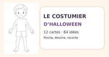 Cartes de costumes Halloween : 64 personnages à dessiner