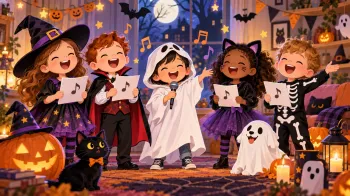 Chansons et comptines Halloween : 6 idées pour les enfants