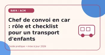 Chef de convoi en car : rôle et checklist pour un transport d'enfants