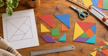Fabriquer un tangram solide : imprimer, découper et contrôler les 7 pièces