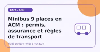 Minibus 9 places en ACM : permis, assurance et règles de transport