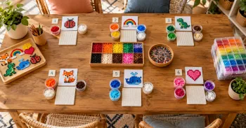 Perles à repasser en groupe : préparer des kits individuels efficaces