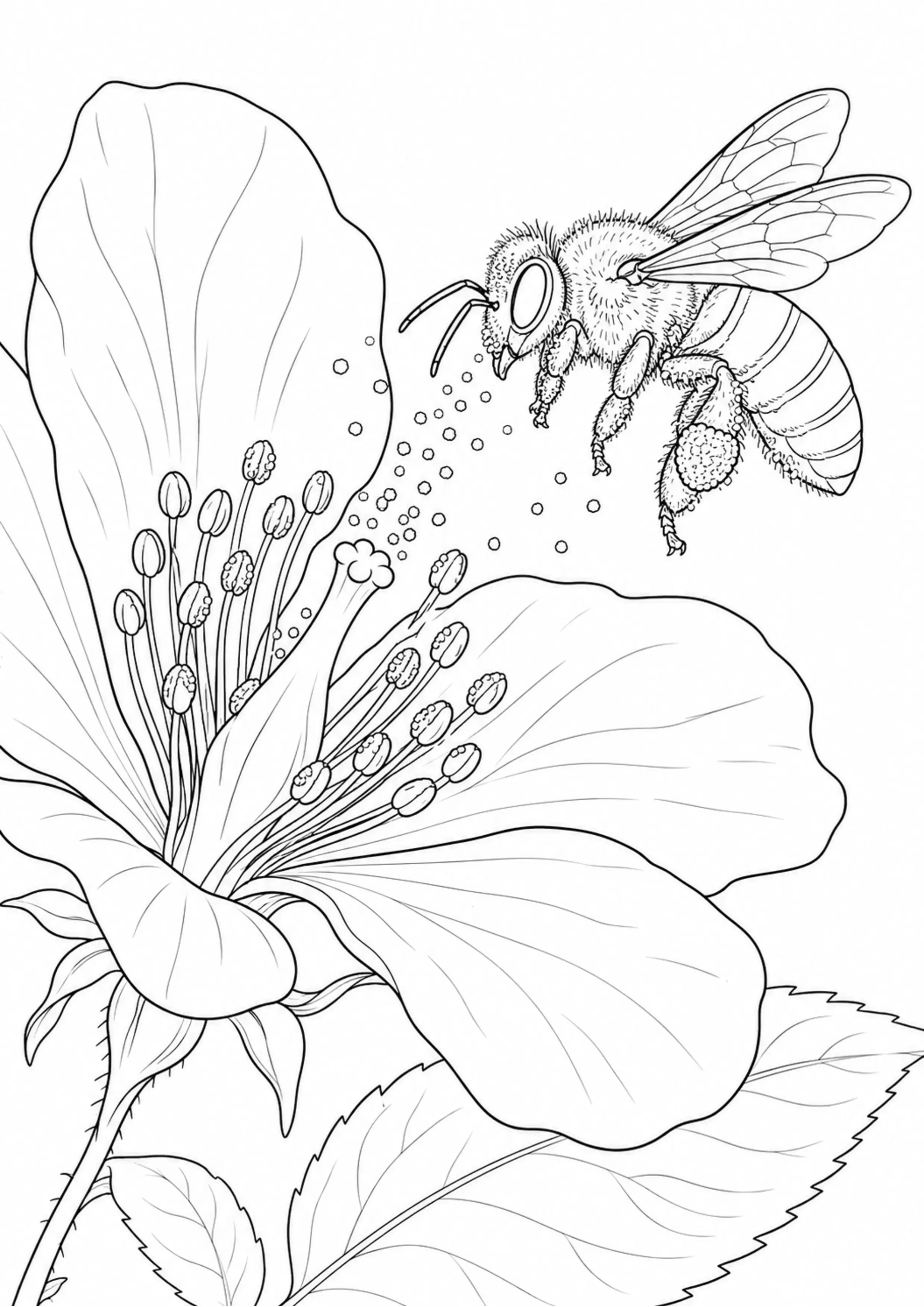 Coloriage Anatomie d’une fleur à imprimer – dessin n°9
