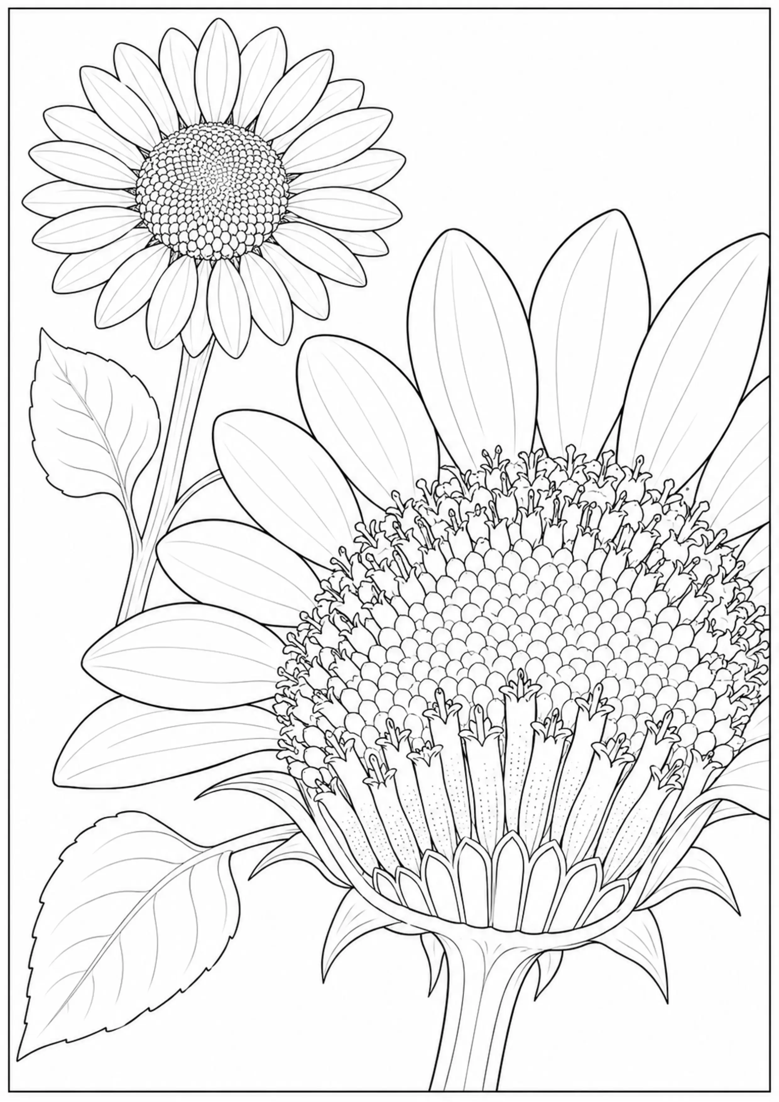 Coloriage Anatomie d’une fleur à imprimer – dessin n°19