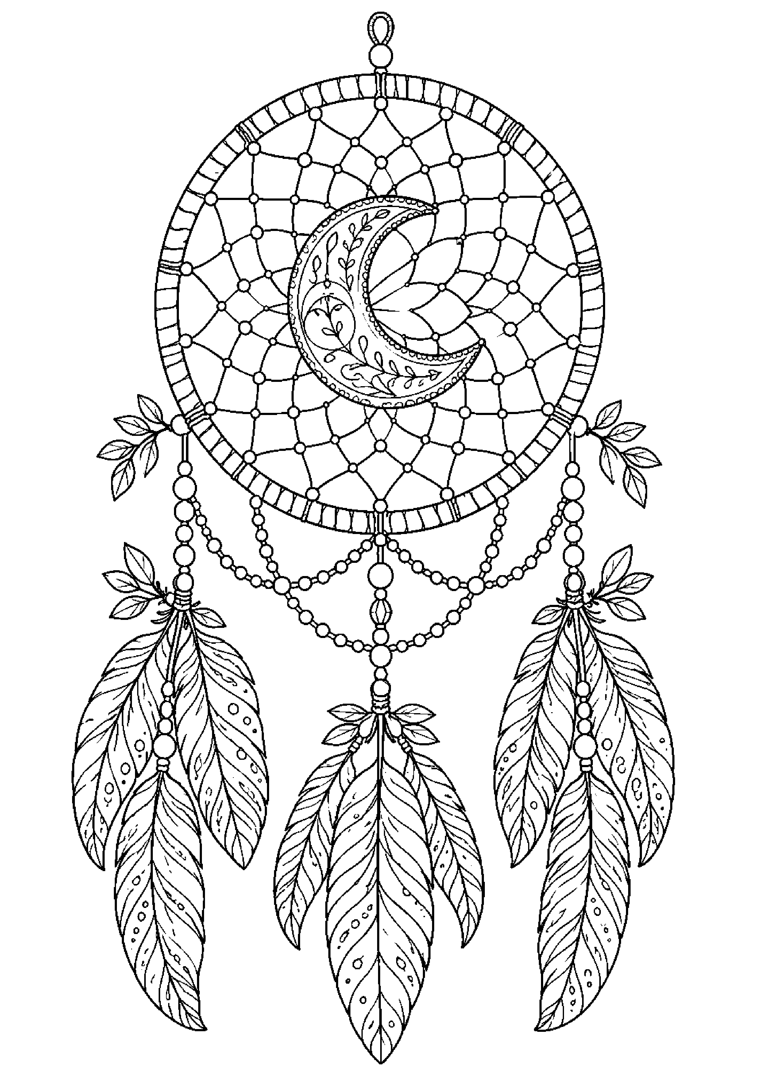 Coloriage attrape-rêves à imprimer – dessin n°1