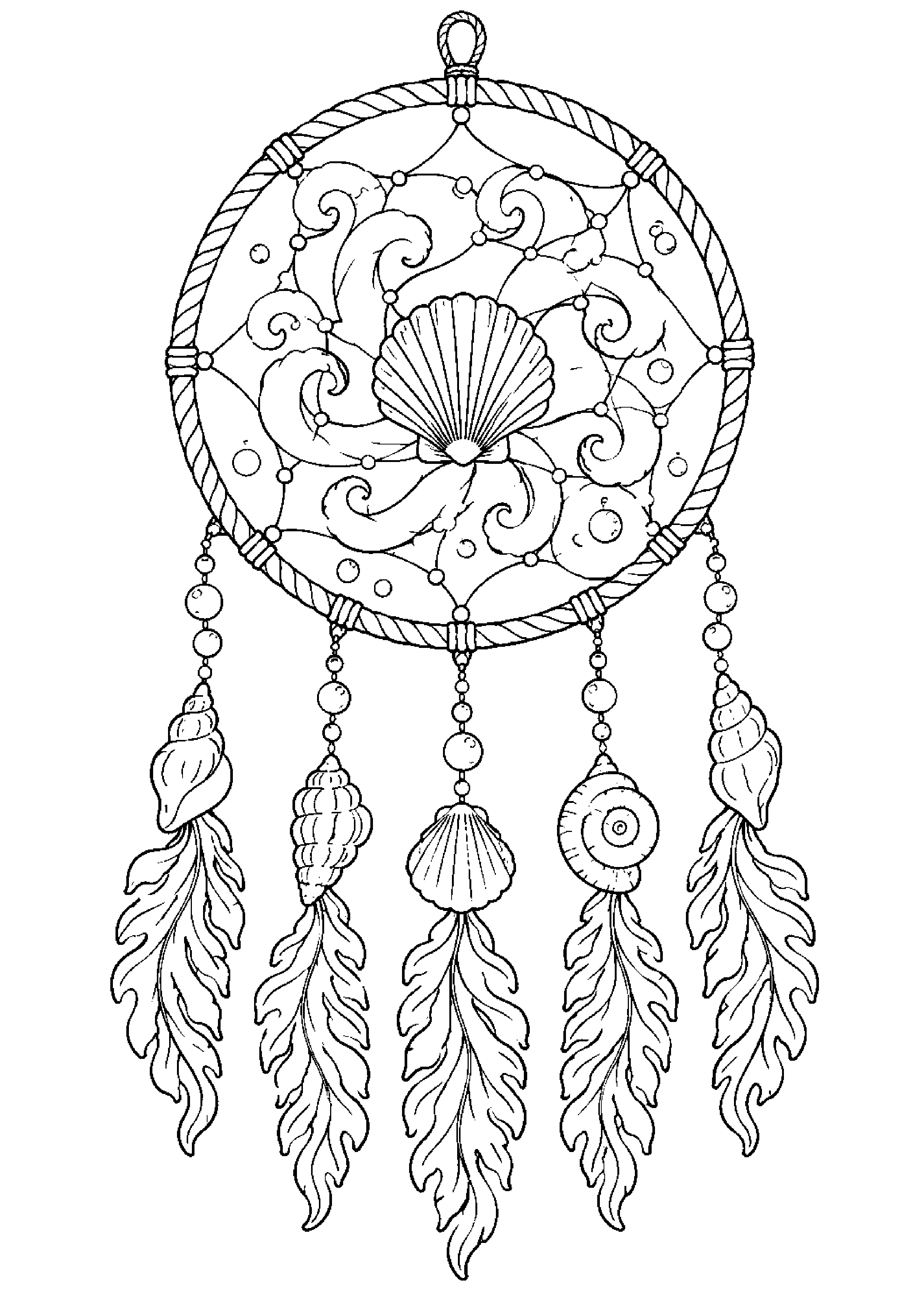 Coloriage attrape-rêves à imprimer – dessin n°4