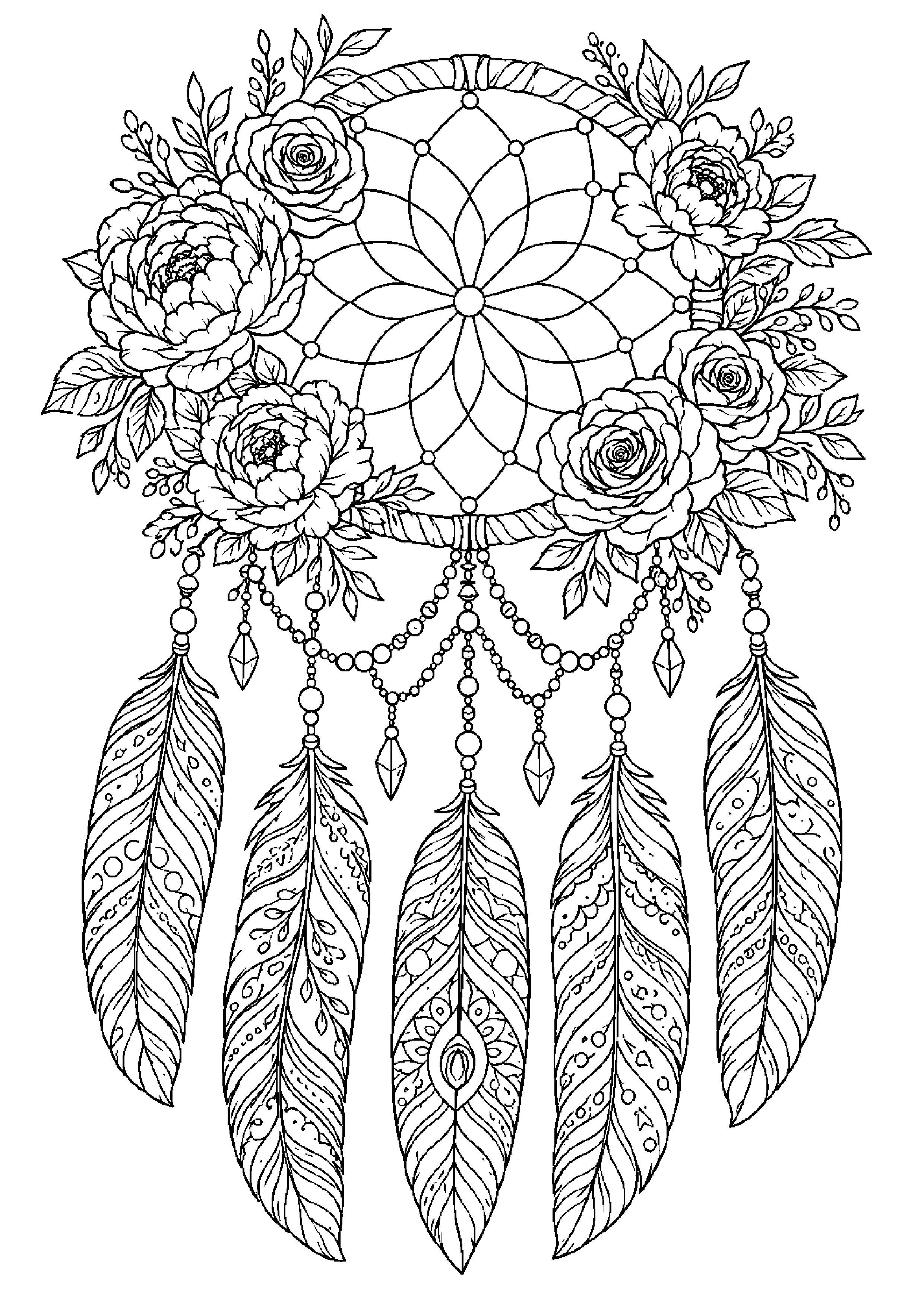 Coloriage attrape-rêves à imprimer – dessin n°5