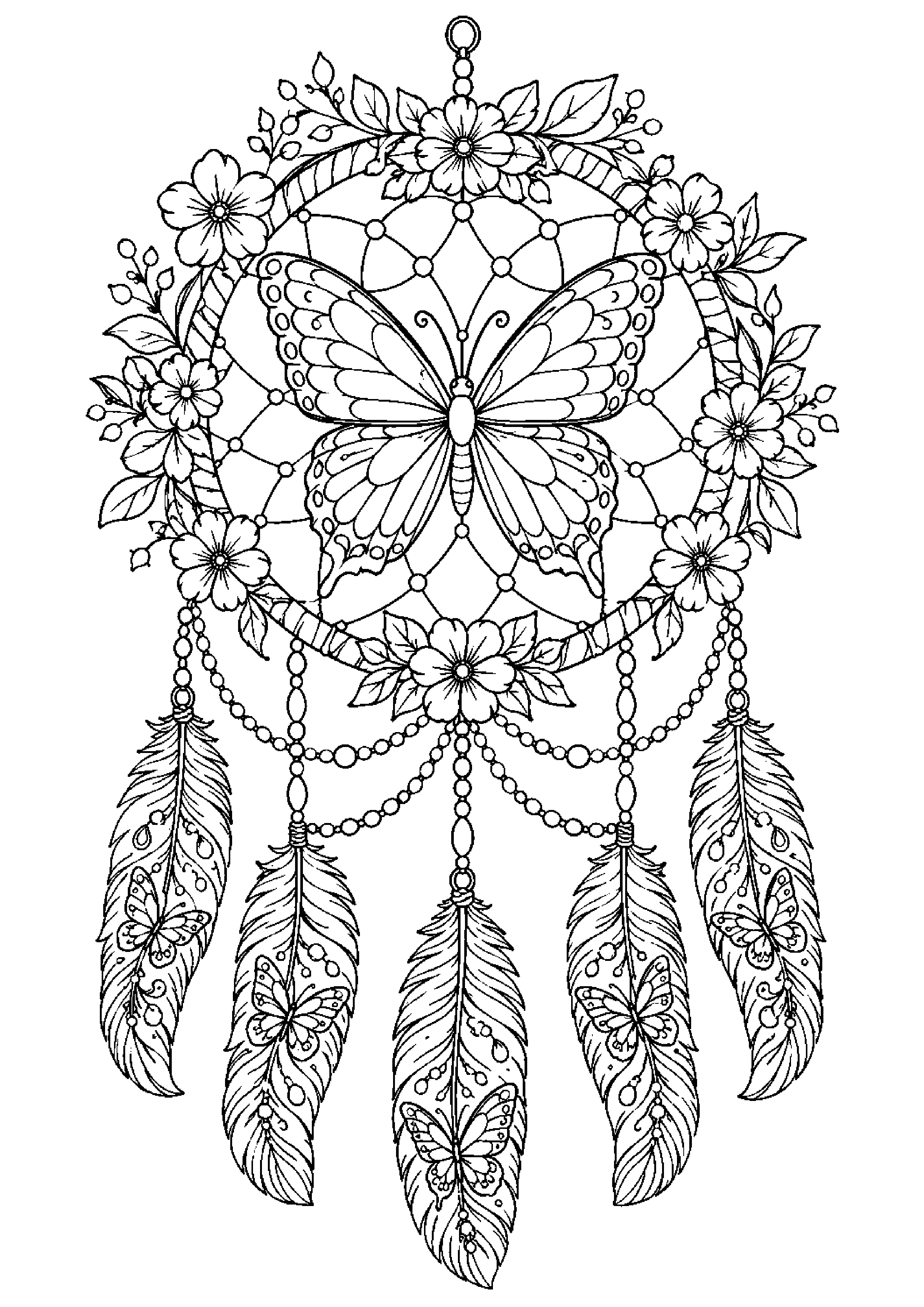 Coloriage attrape-rêves à imprimer – dessin n°8