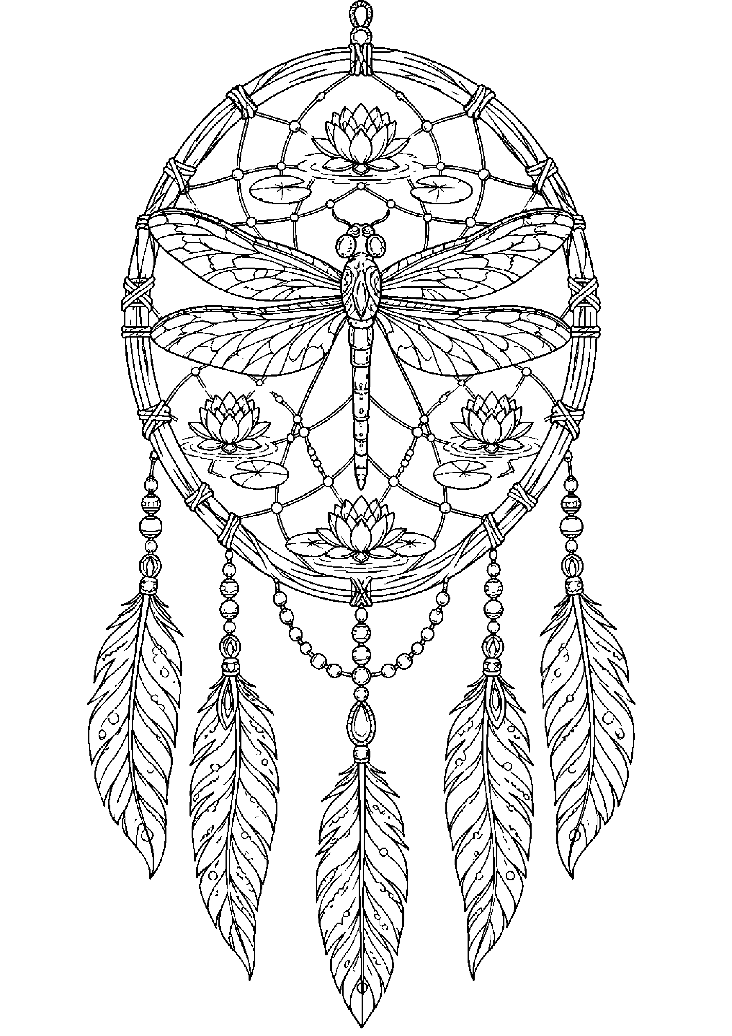 Coloriage attrape-rêves à imprimer – dessin n°12