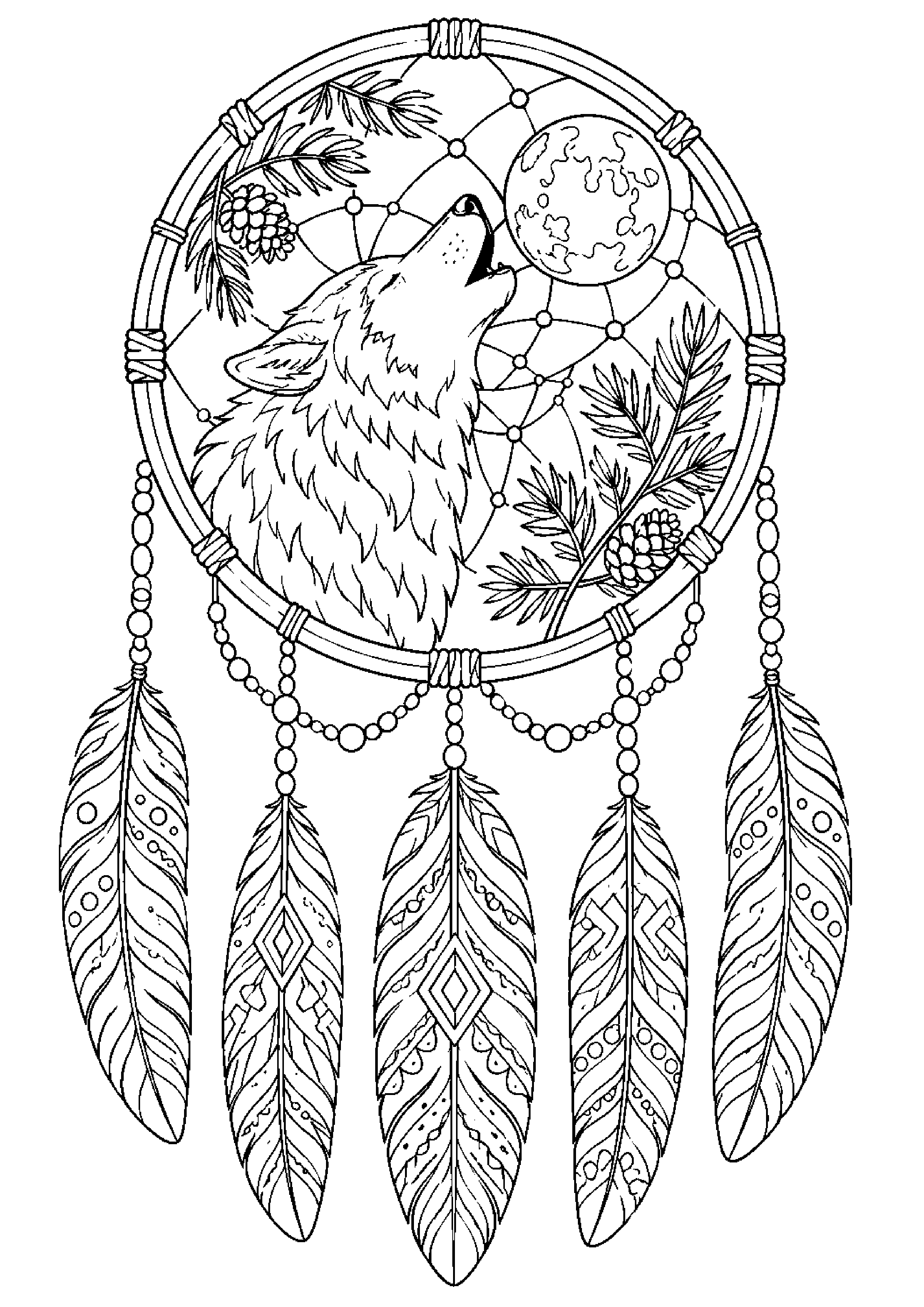 Coloriage attrape-rêves à imprimer – dessin n°14