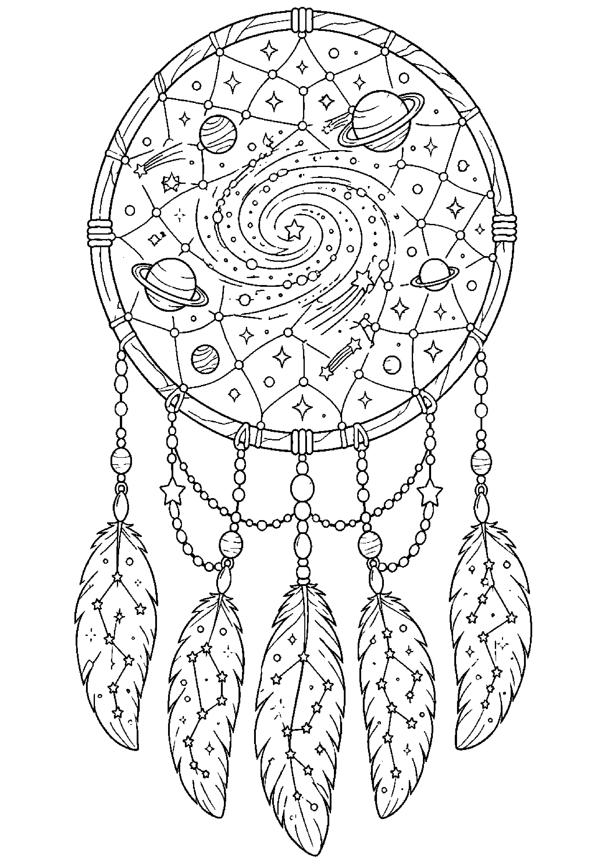 Coloriage attrape-rêves à imprimer – dessin n°15