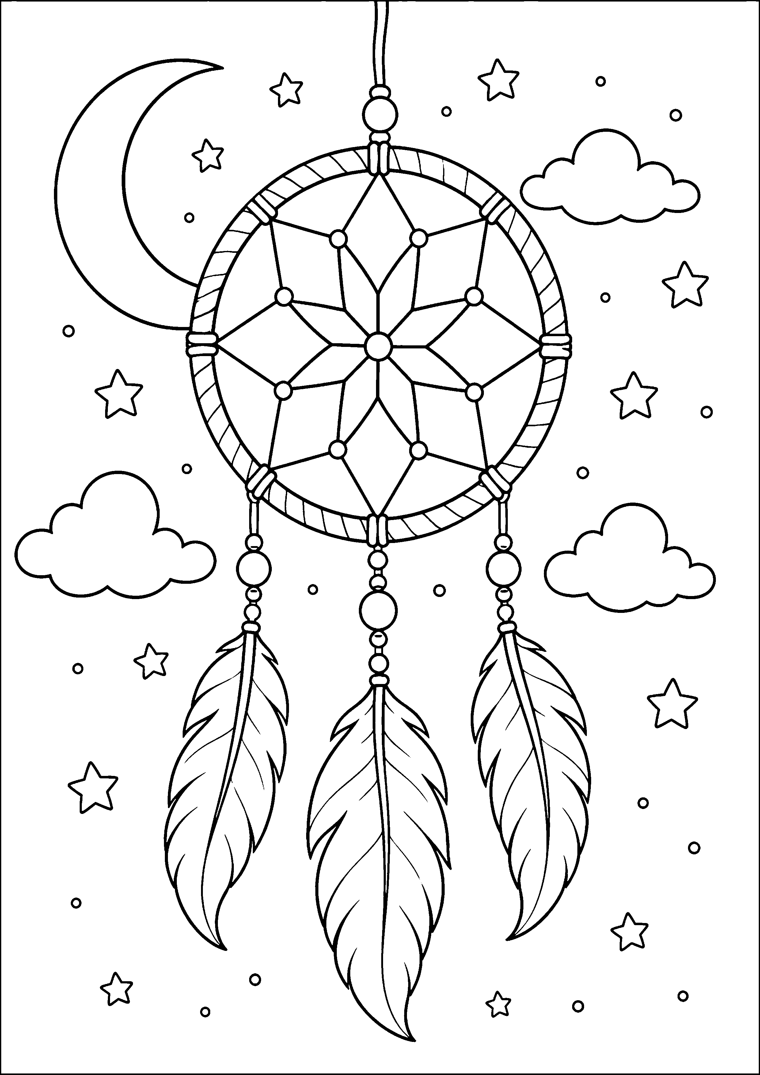 Coloriage attrape-rêves à imprimer – dessin n°19