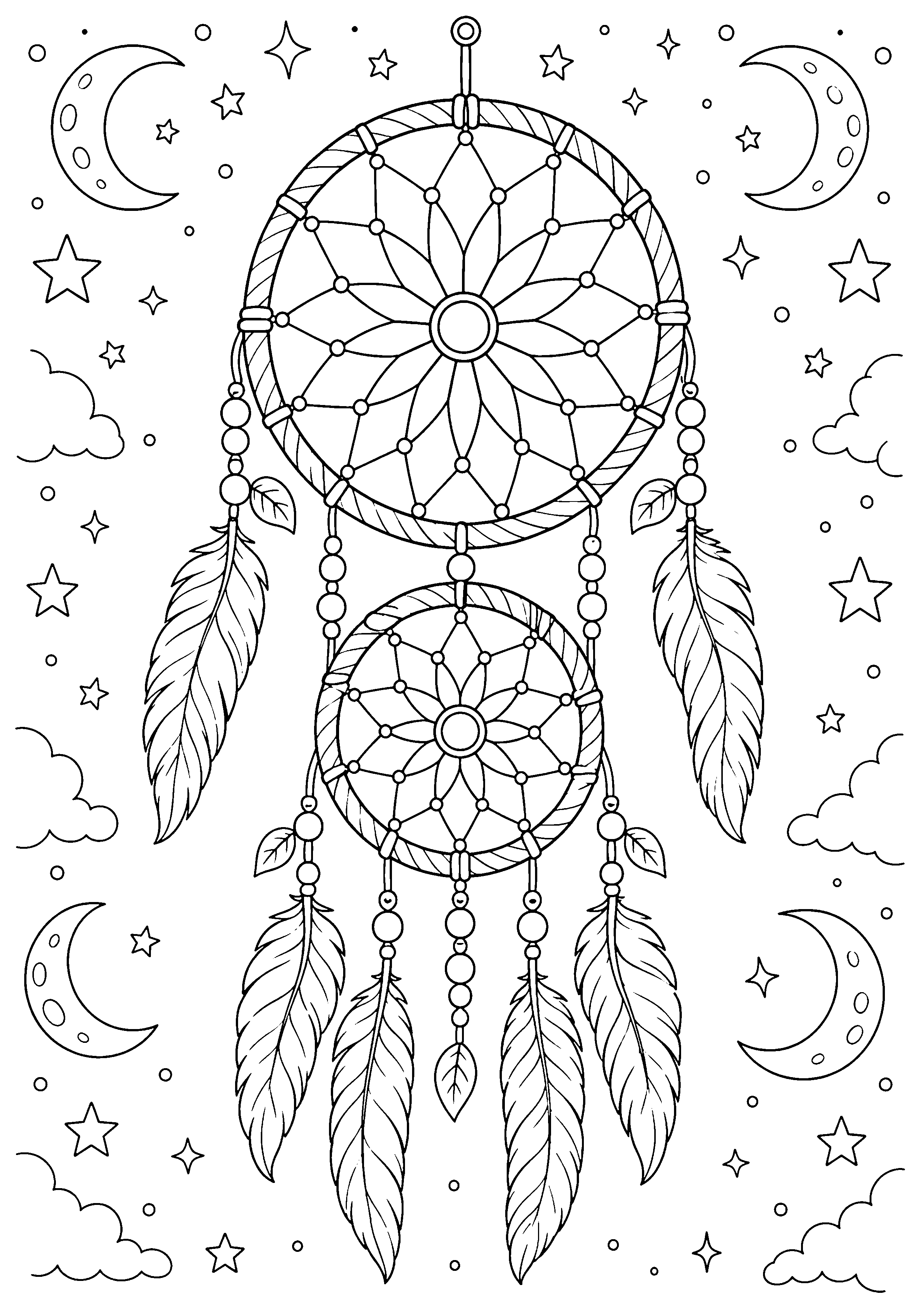 Coloriage attrape-rêves à imprimer – dessin n°20
