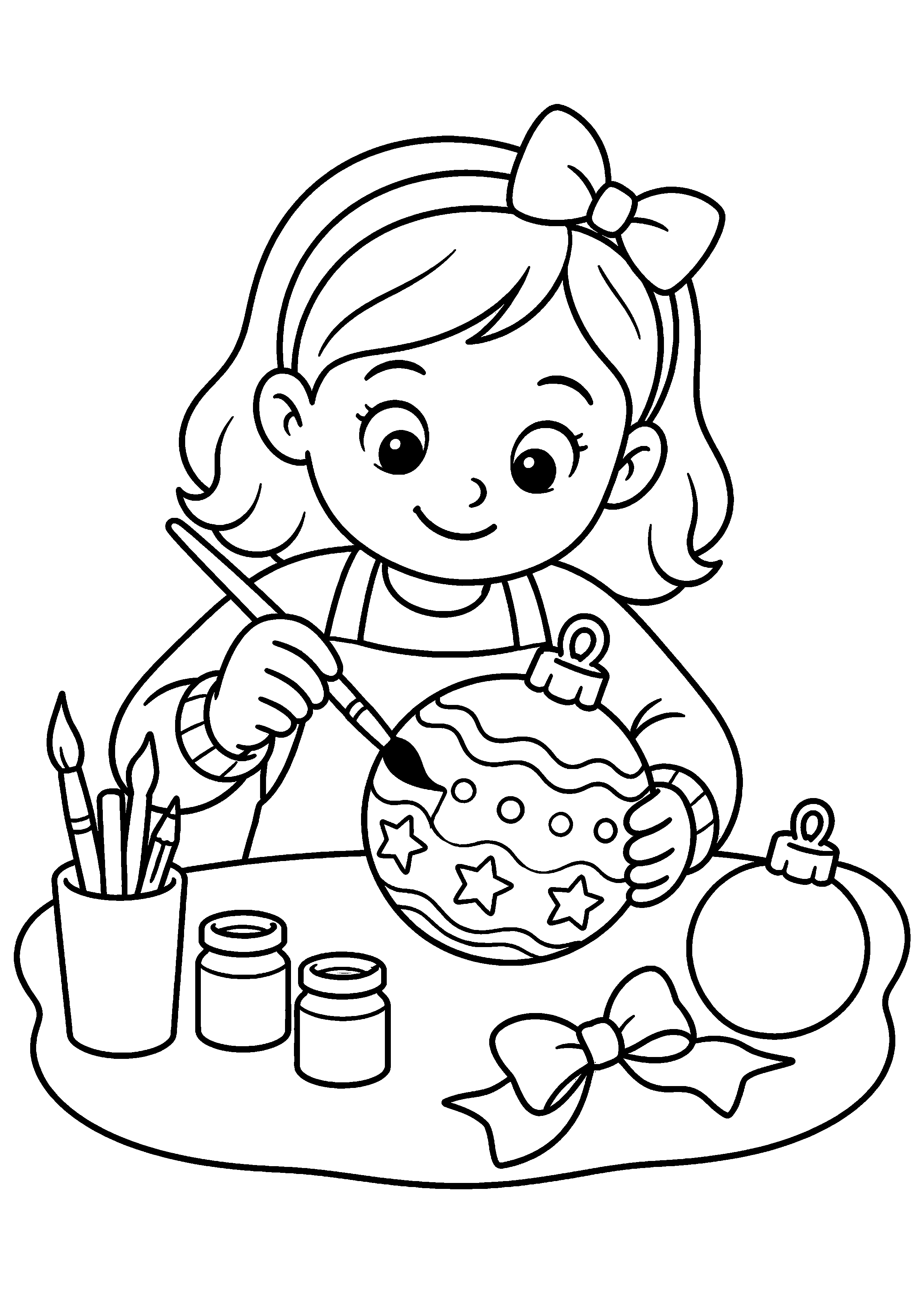 Coloriage Boule de Noël à imprimer – dessin n°9