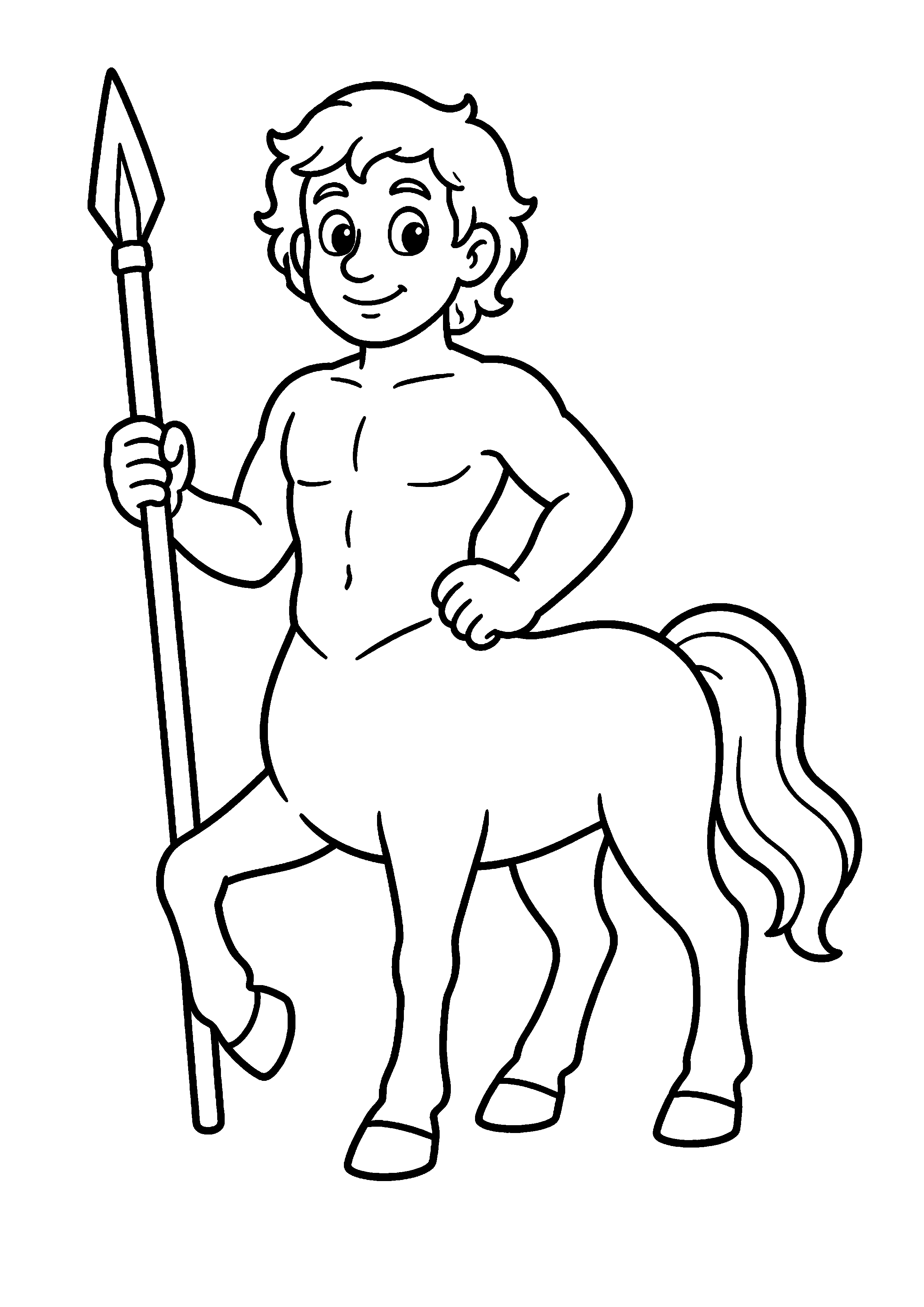 Coloriage Centaure à imprimer – dessin 1