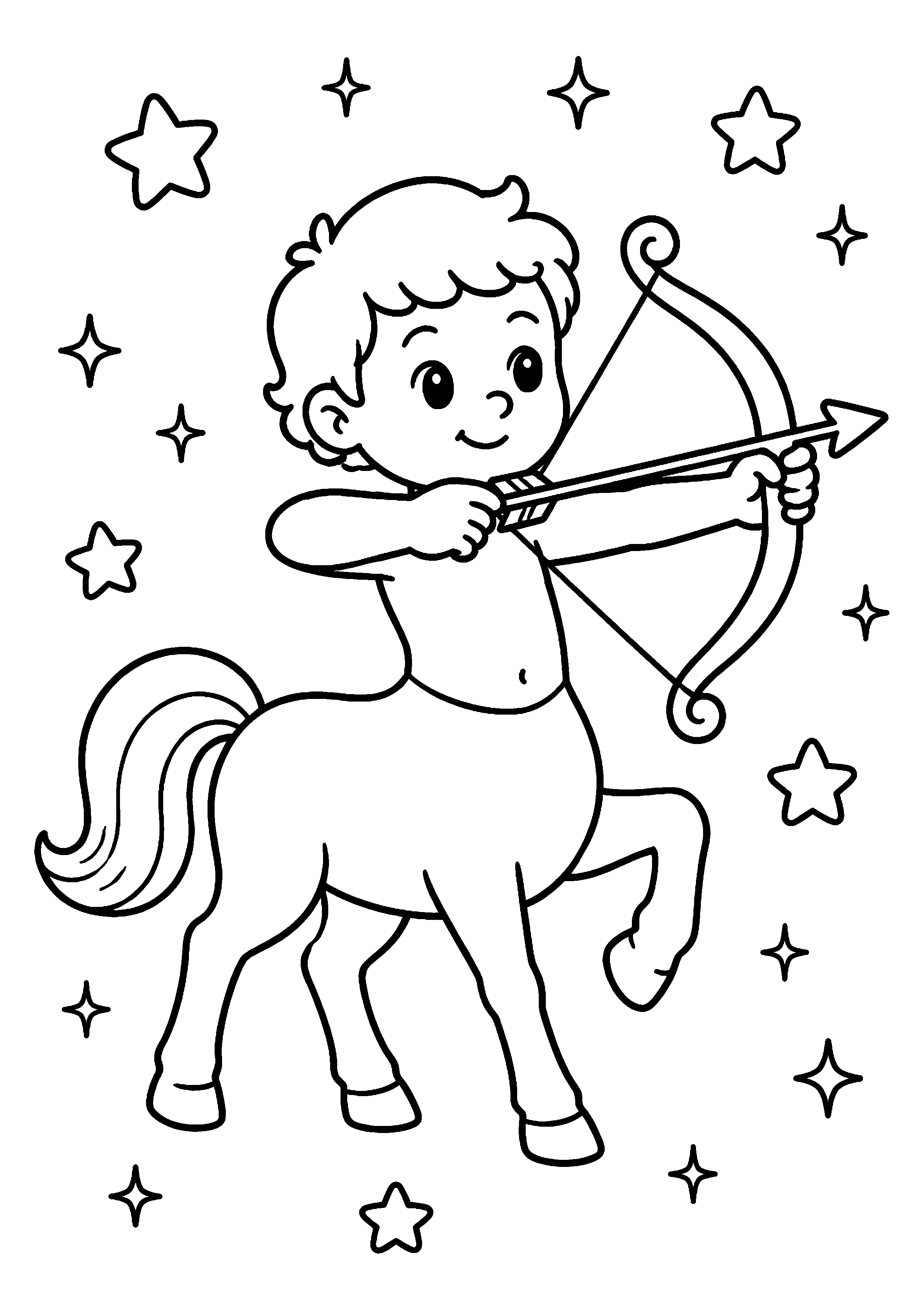 Coloriage Centaure à imprimer – dessin n°5