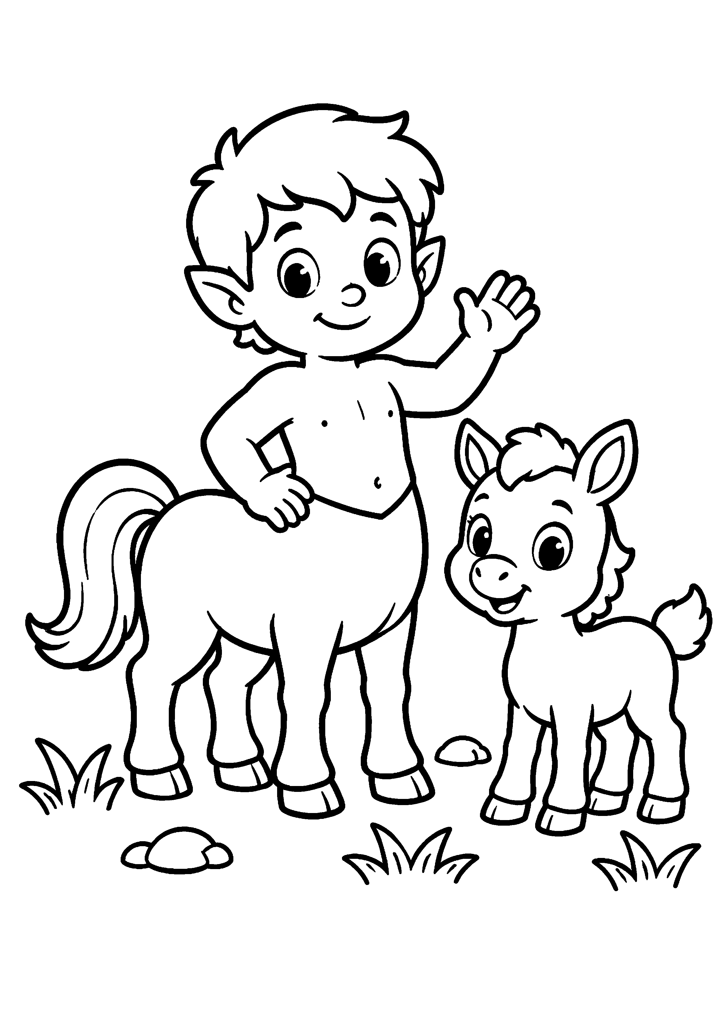 Coloriage Centaure à imprimer – dessin n°6