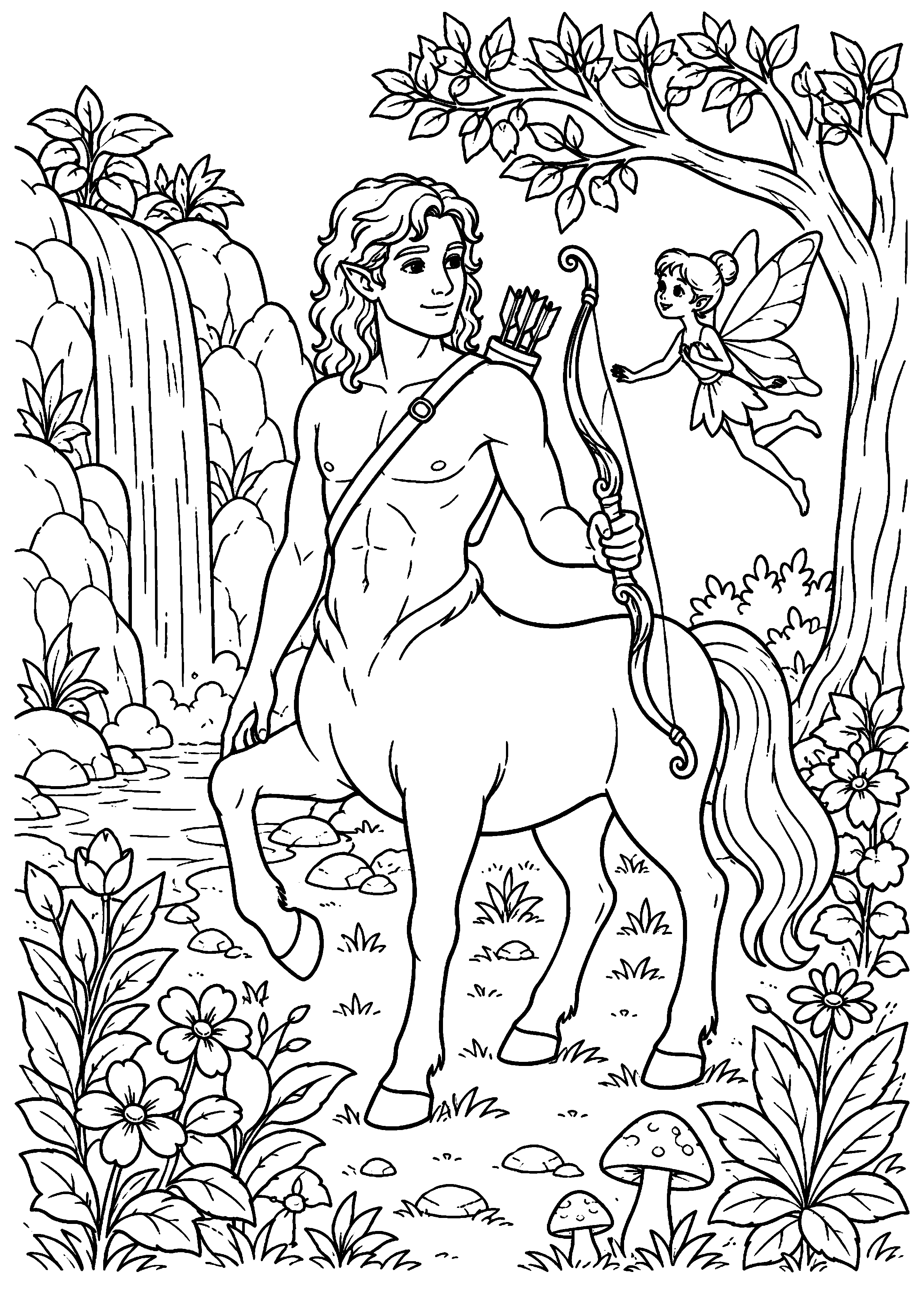 Coloriage Centaure à imprimer – dessin n°8