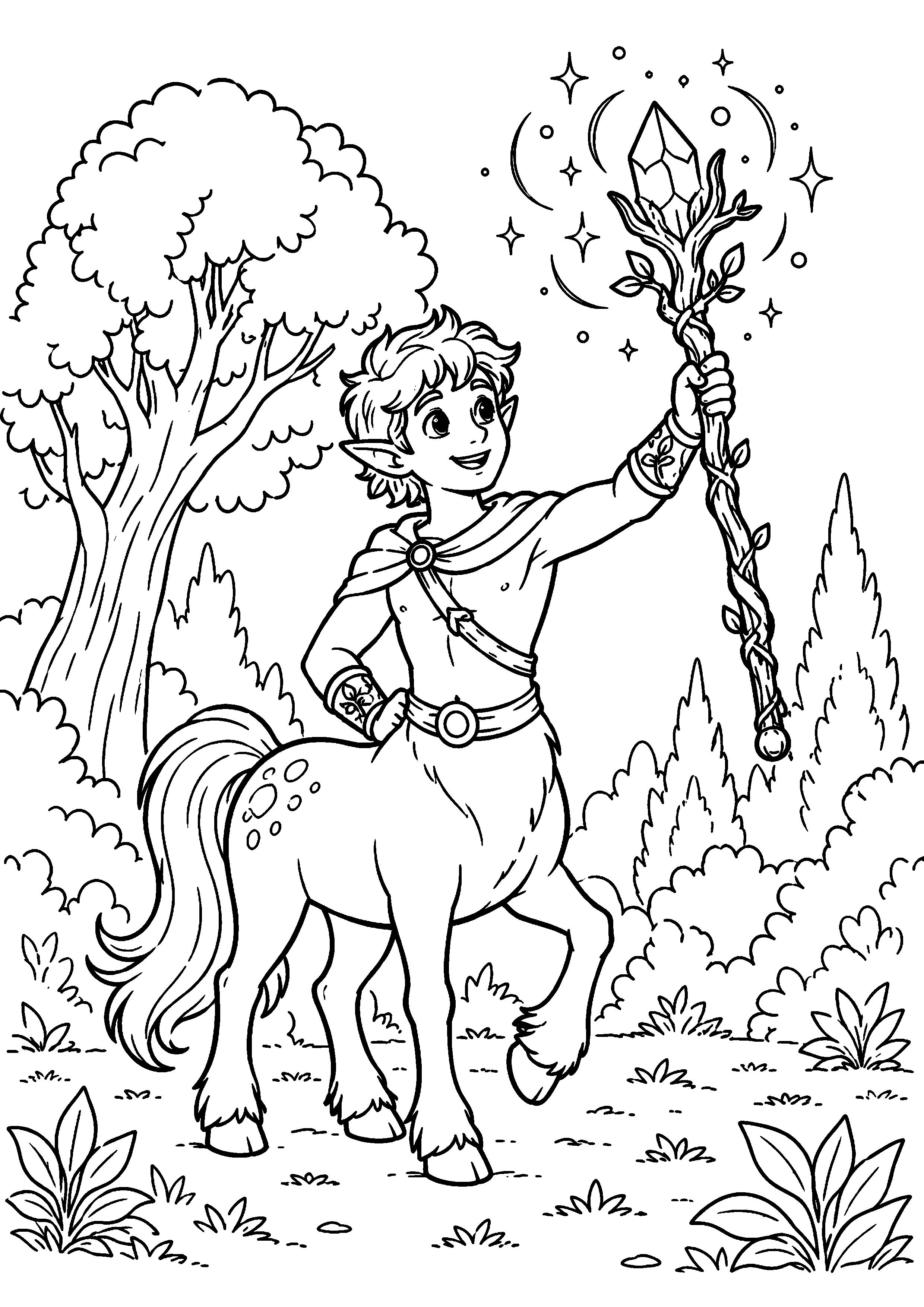 Coloriage Centaure à imprimer – dessin n°9