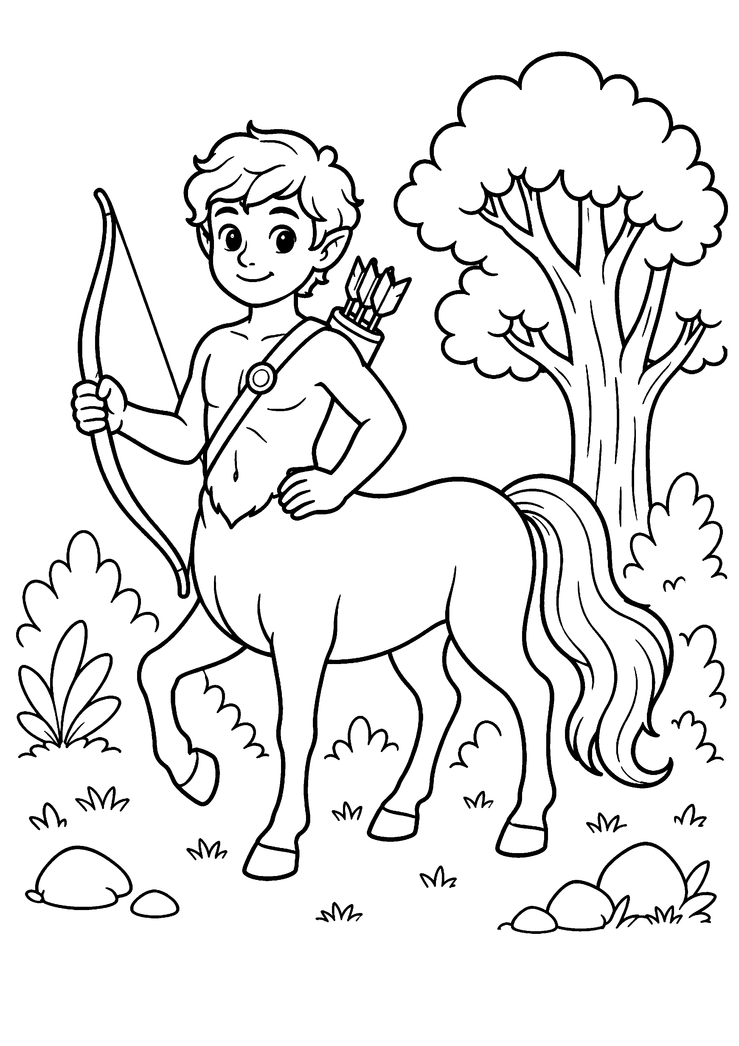 Coloriage Centaure à imprimer – dessin n°10