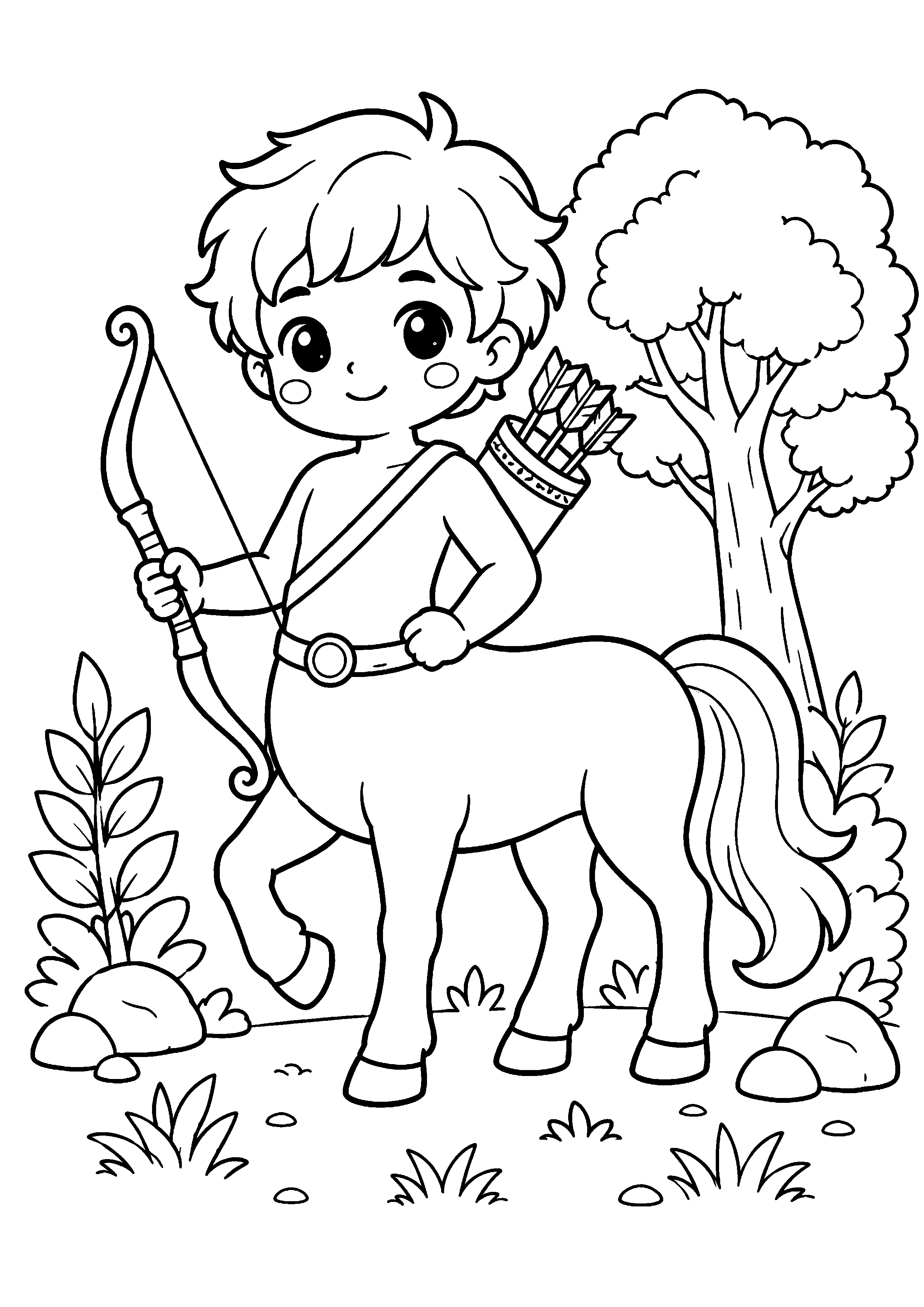 Coloriage Centaure à imprimer – dessin n°12