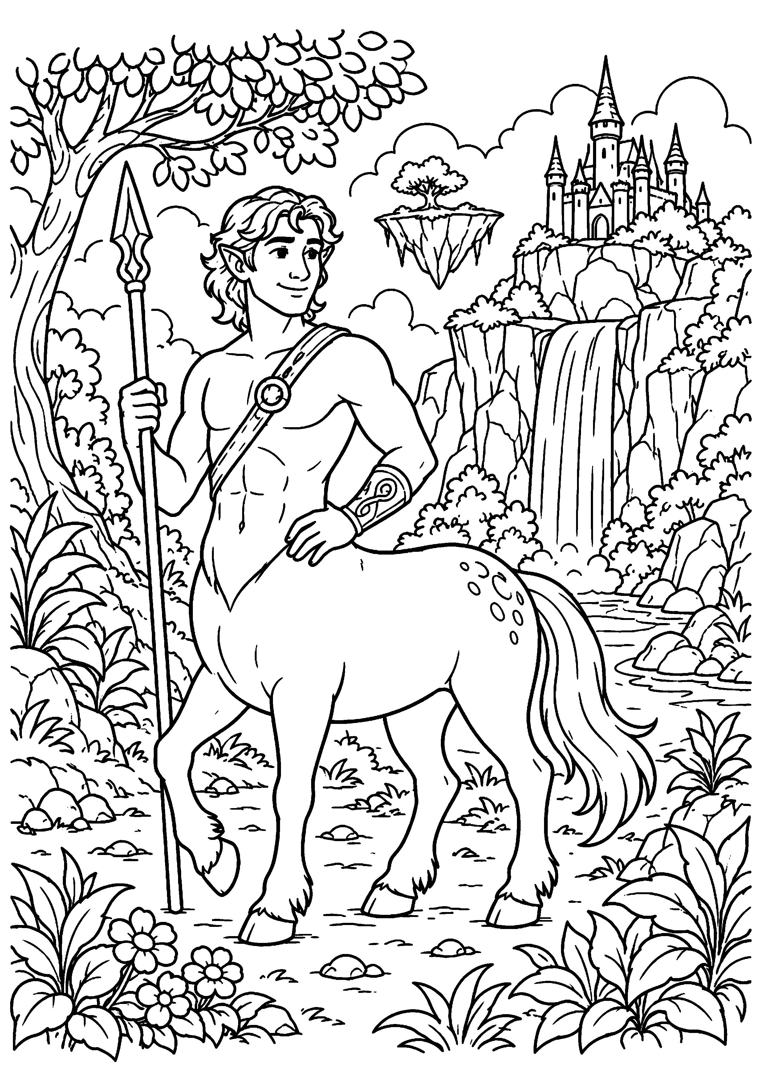 Coloriage Centaure à imprimer – dessin n°13